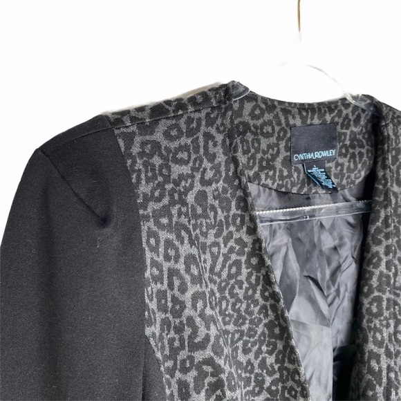Cynthia Rowley Animal Print Jacket Blazer - Picture 4 of 9